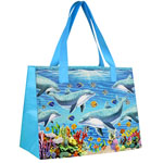 Bag - Dolphin Beach DSGN - 18 X13 X 9" P/P/Shopper