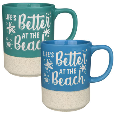 Cup - Life's Better Sandy Bottom Mug 16 O