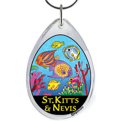 Key Chain - Crystal Fish Design