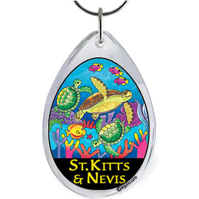 Key Chain - Crystal Turtle Design