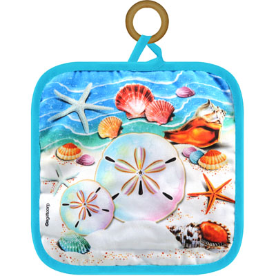 Pot Holder - Sand Dollar 8 X 8" 