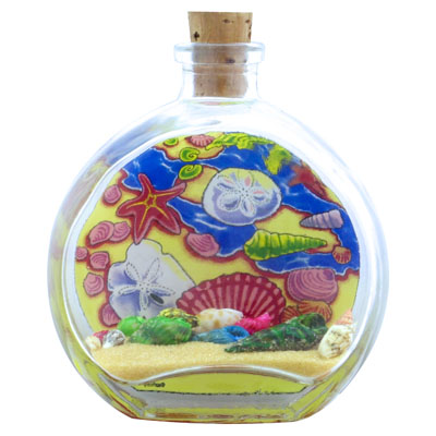 Sand Bottle - Shell Design 