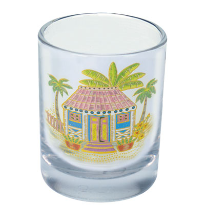 Shot Glass Caribbean House Shot Glass