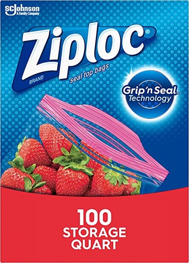 Ziploc Quart Food Storage Bags